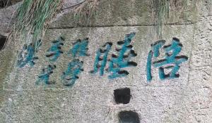 华山清代题刻现陪睡二字 网友望专家解读