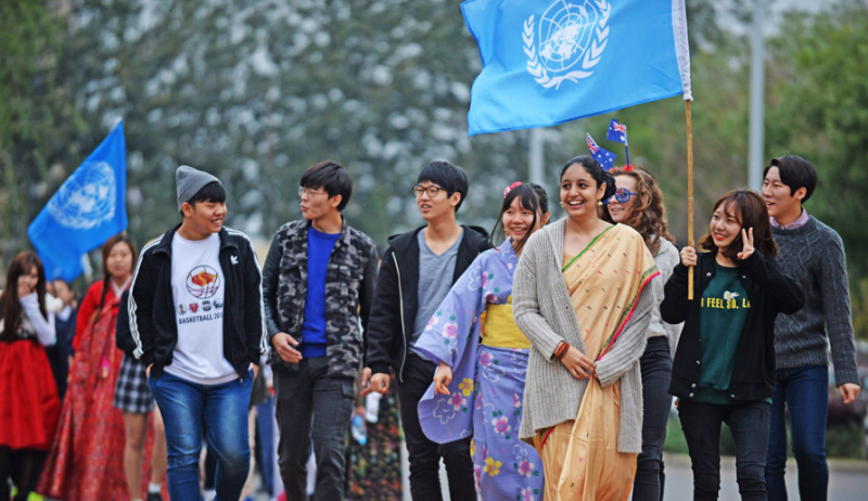 2015联合国日:天津开发区国际学校天津分校提前庆祝联合国日到来